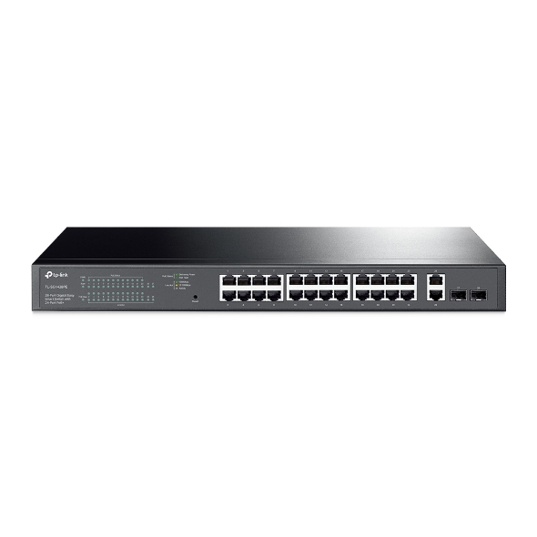 28-Port Gigabit Easy Smart Switch with 24-Port PoE+ 1