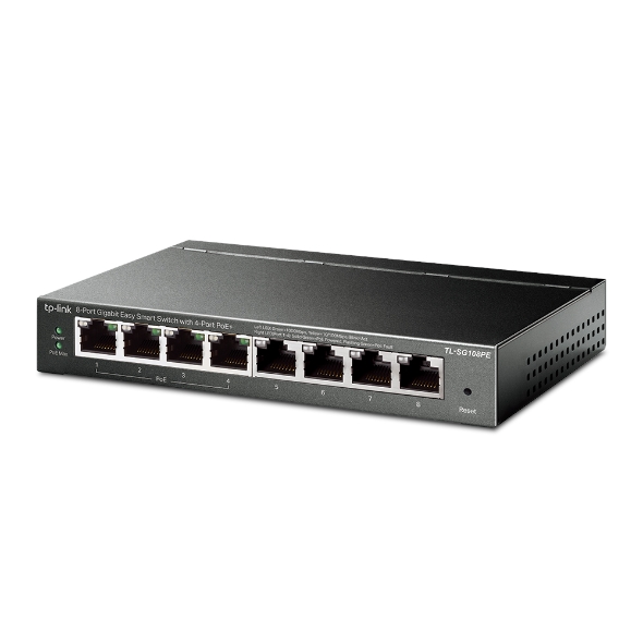 8-Port Gigabit Easy Smart Switch <br> with 4-Port PoE+