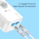 AV1000 2-Port Gigabit Powerline Adapter mit Steckdose 4