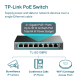 8portový gigabitový switch Easy Smart se 4 porty PoE+ 5