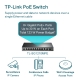 10-poorts Gigabit Easy Smart-switch  met 8-poorts PoE+ 5