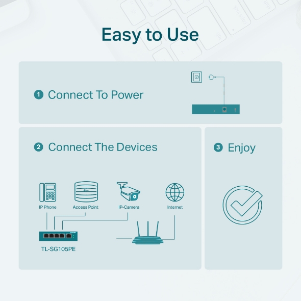 TP-LINK 8-Port Gigabit Easy Smart Switch with 4-Port PoE