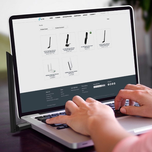 Clé WiFi, ElecMoga Cle WiFi Puissante AC1300 Mbps USB 3.0 Double