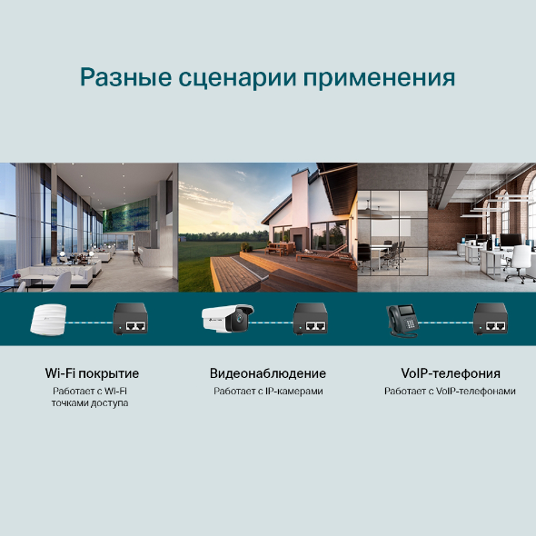 Инжектор PoE+ 6