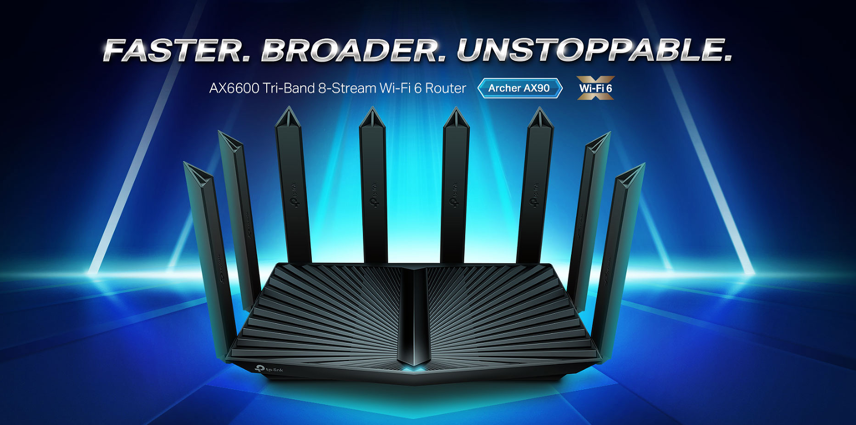 Archer AX90—AX6600 Tri0Band WiFi 6 Router