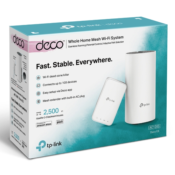 Deco E3, AC1200 Whole Home Mesh WiFi System