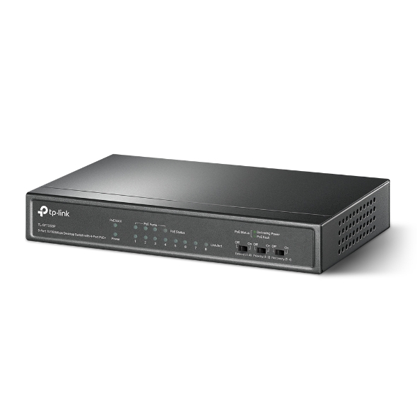 8-Port 10/100Mbps Desktop Switch with 4-Port PoE+