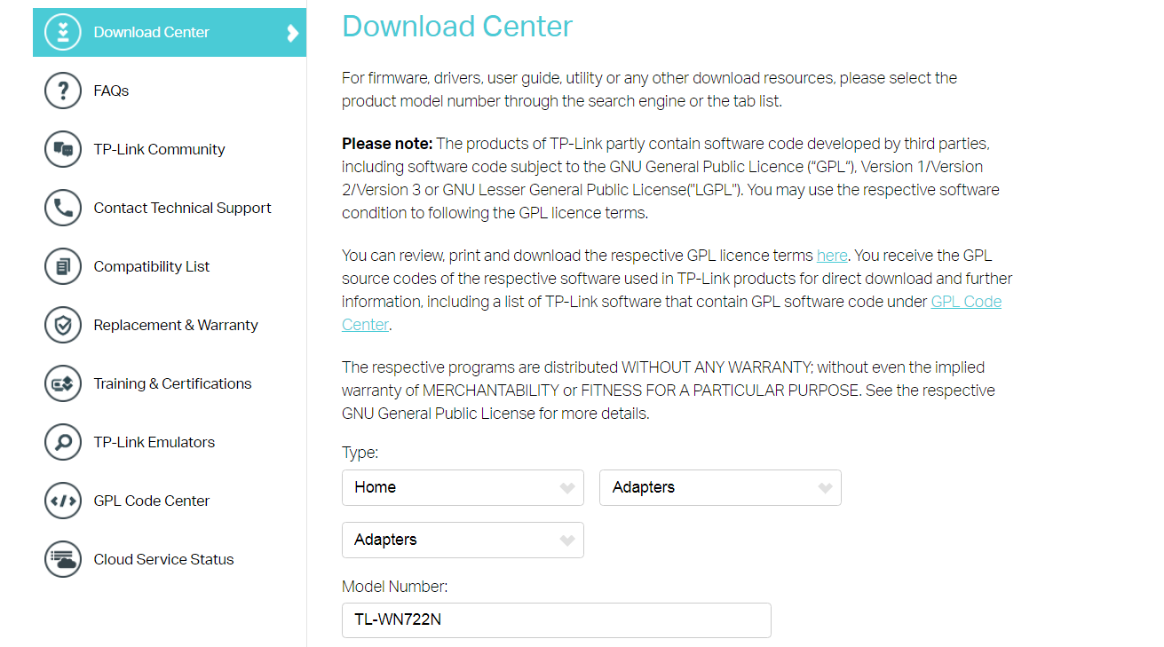 tp link drivers windows 10