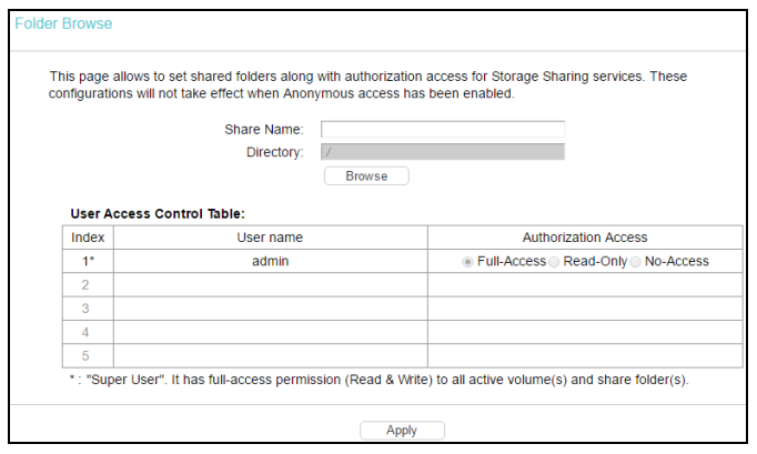 max. number of shared folders in macos server