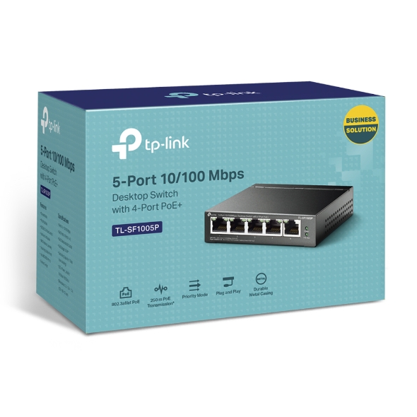 Tp-Link Desktop Switch 5-Port 10/100Mbps LT-SF1005D - White