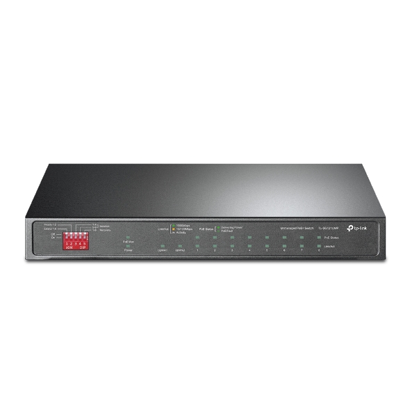 Switch Gigabit de Mesa de 10 Portas com 8 Portas PoE+ 1