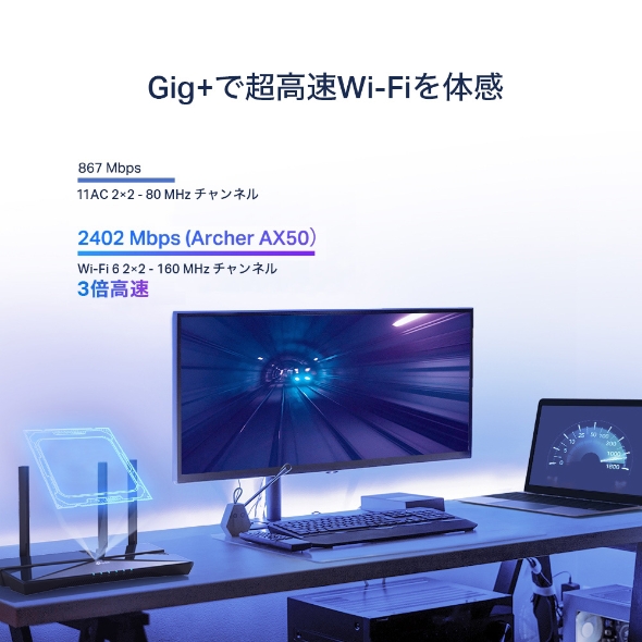 AX3000 デュアルバンド Wi-Fi 6ルーター 4