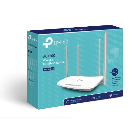 Router Inalámbrico amplificador Tplink Banda Dual Wifi Archer C50