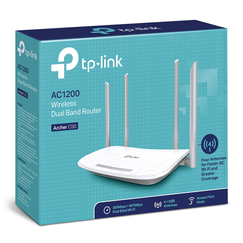 Archer C50 AC1200 Dualband WLAN Router TP Link Deutschland
