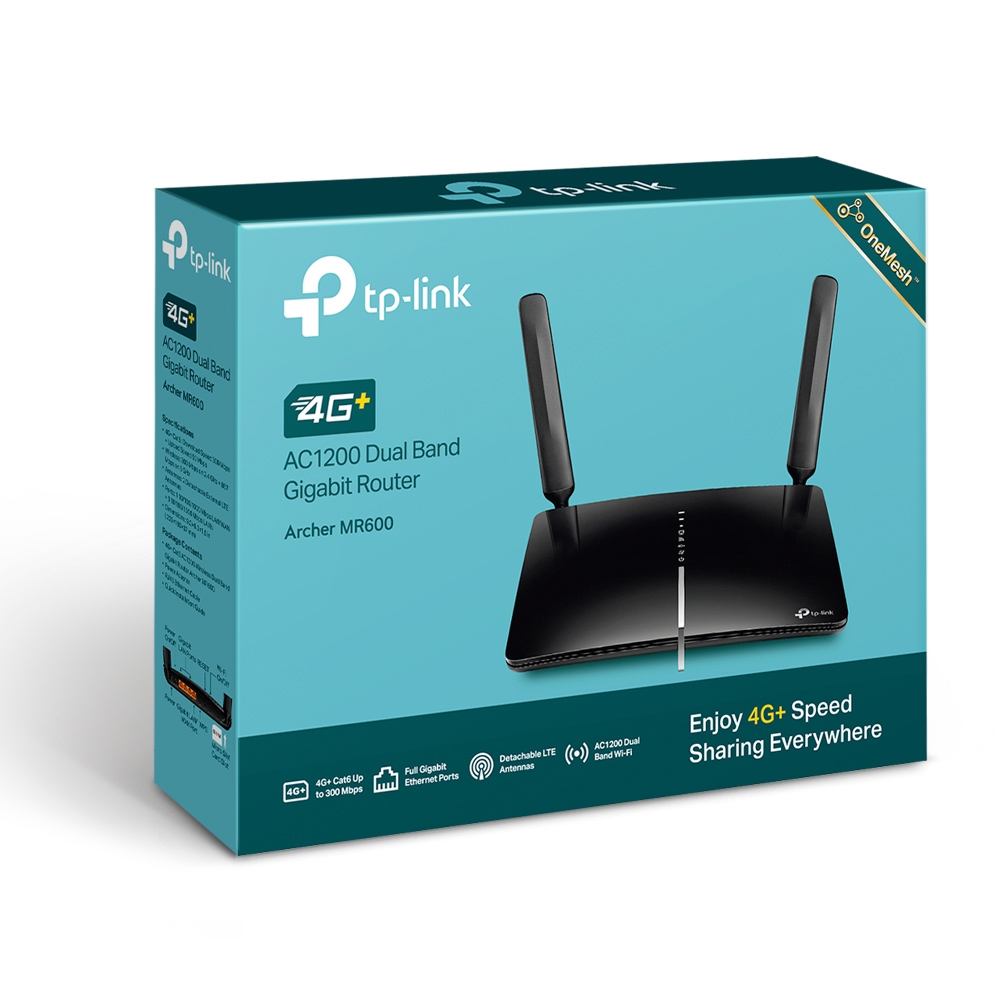 TP-Link Archer MR600 V2 AC1200 4G+ Gigabit Router Met SIM Slot - Unlocked