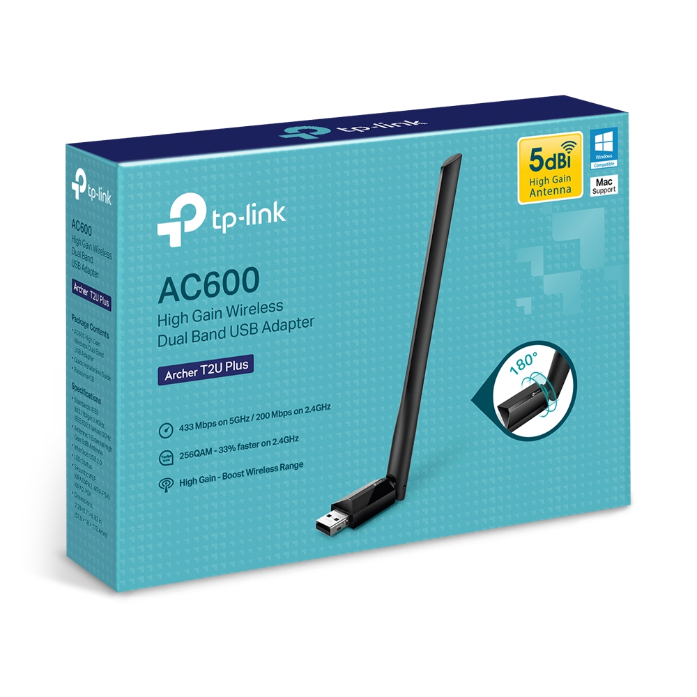 Antena Wifi Archer T2U Plus AC600 Doble Banda