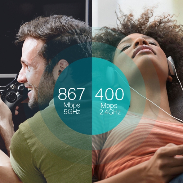 AC1300 무선 듀얼 밴드 USB 어댑터