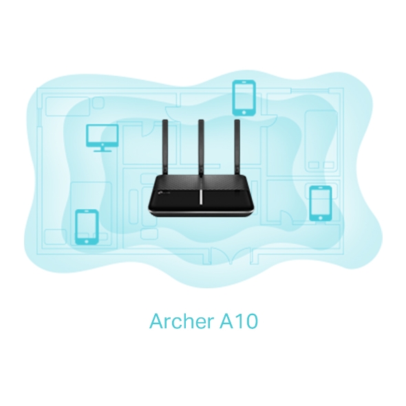 AC2600 MU-MIMO  ギガビット無線LANルーター 1733Mbps+800Mbps 4