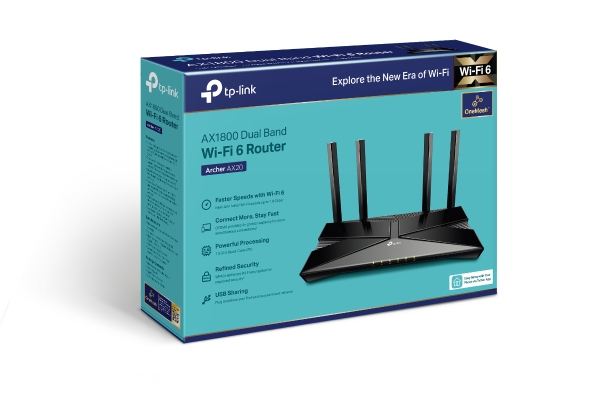 TP-link Archer AX20 (AX1800 Wi-Fi 6ルーター)