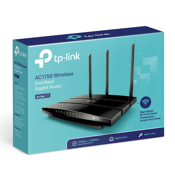 tp-link WiFi Router AC1750 Wireless Dual Band Gigabit (Archer C7),  Router-AC1750