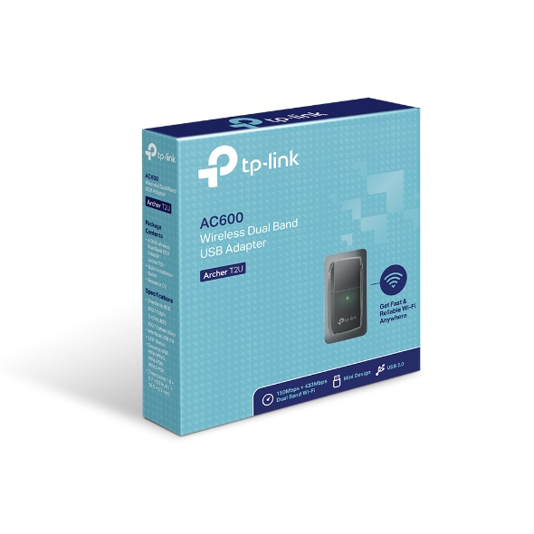 TP-LINK Adaptateur USB WiFi bi-bande AC600 (ARCHER T2U)