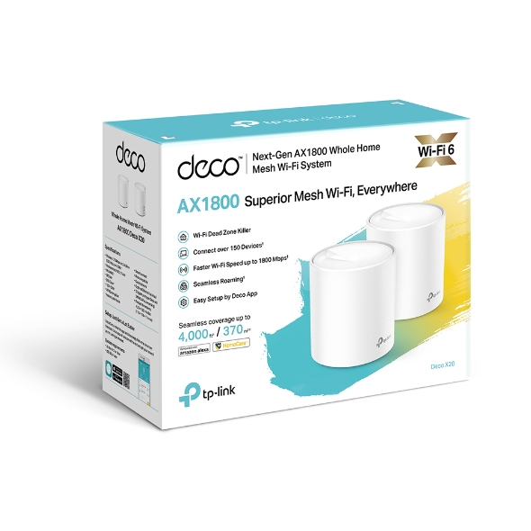 Deco X20 | AX1800 Whole Home Mesh Wi-Fi 6 System | TP-Link Baltic