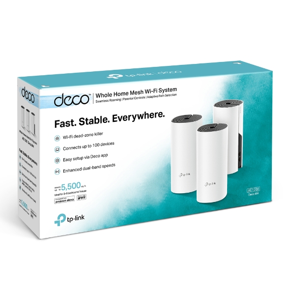 Deco M4, AC1200 Deco Whole Home Mesh WiFi System