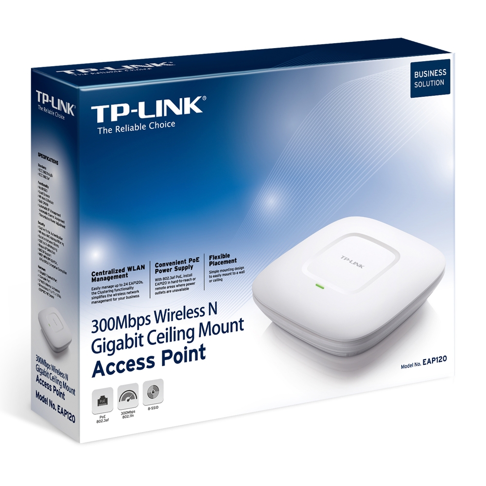 EAP120 300Mbps Wireless N Gigabit Ceiling Mount Access Point TP