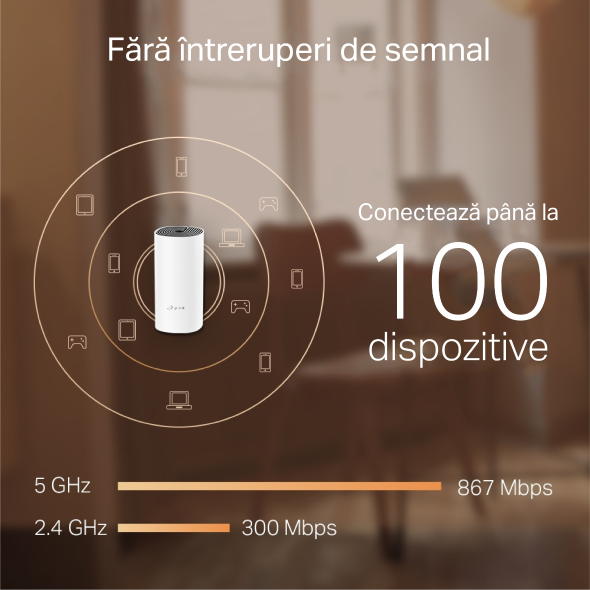 Sistem Mesh Wi-Fi Dual-Band Gigabit AC1200 cu acoperire în toată locuința 9