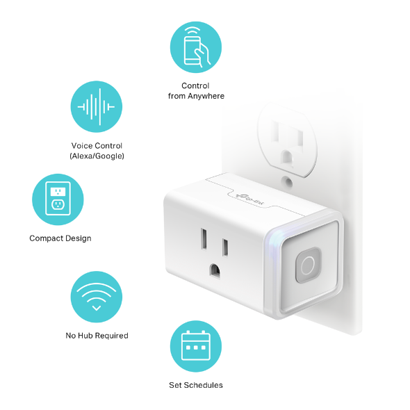 Kasa Smart Plug HS103P2, Smart Home Wi-Fi Outlet Works with Alexa