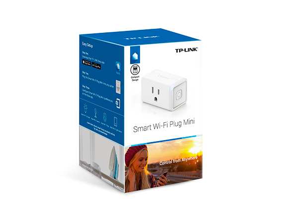 Tp-Link Kasa Smart Wi-Fi Plug Mini White 15A HS 105 Works with