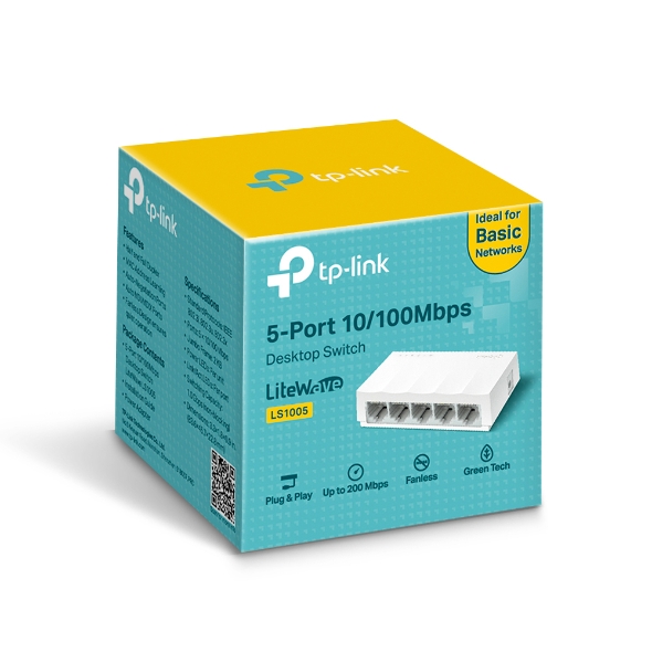 Switch TP-Link LS1005 5 Puertos 10/100Mbps Escritorio