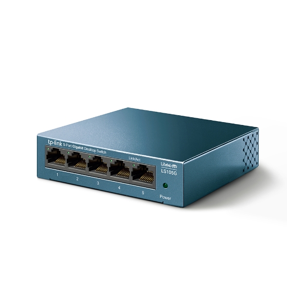 5 port Fast Ethernet Switch, 10/100, Auto-Negotiation