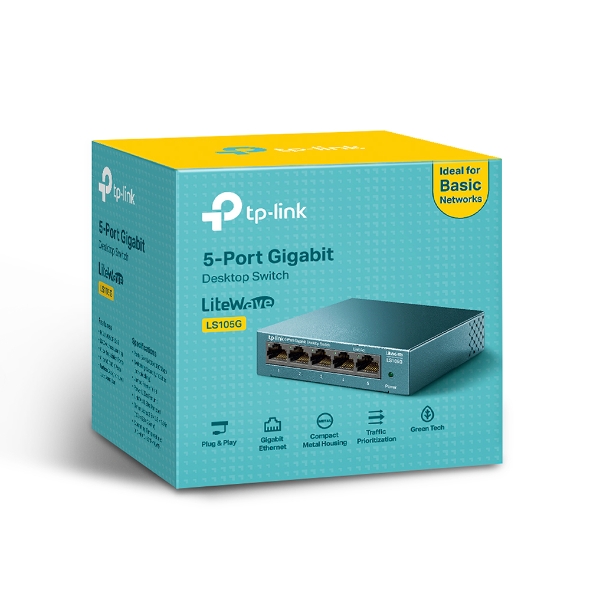 Switch TP-Link LS1005G de 5 puertos 