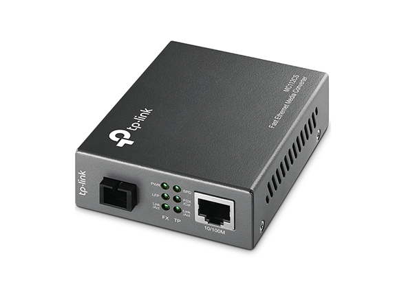 WDM (L-H) Fast Ethernet Media Converter, monomodale, SC, 100BASE-FX 1