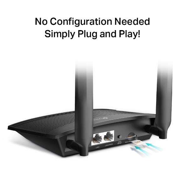 TP-LINK 300MBPS WIRELESS N 4G LTE ROUTER (TL-MR100) - Linkqage