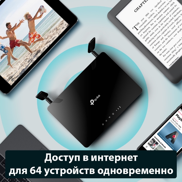 AC1200 Двухдиапазонный 4G LTE Wi-Fi роутер 6