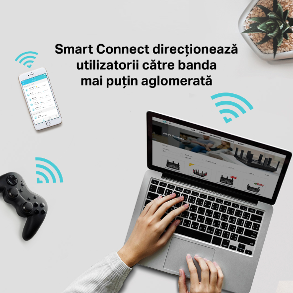 Router Wi-Fi Dual-Band Gigabit AC1200 cu Tehnologie MU-MIMO și Beamforming 6