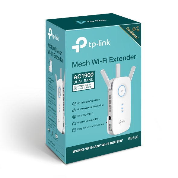 RE550, AC1900 Wi-Fi Range Extender