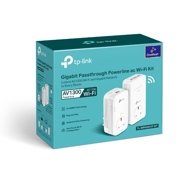 Pack 2x CPL TP-Link RJ45 1300Mbits Wifi AC1200 TL-WPA8631P KIT