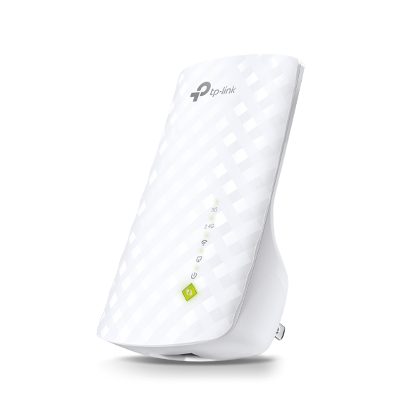 RE200 - ESTENSORE DI SEGNALE RIPETITORE WIRELESS 750M Range Extender  Amplifica il segnale Wi-Fi Dual band 802.11n/g/n/ac fino a 750Mbps  sfruttando l'ultima generazione dello standard Wi-Fi. TP-LINK RE200 - TP- LINK