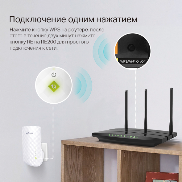 Усилитель сигнала Wi‑Fi AC750 с поддержкой Mesh 8