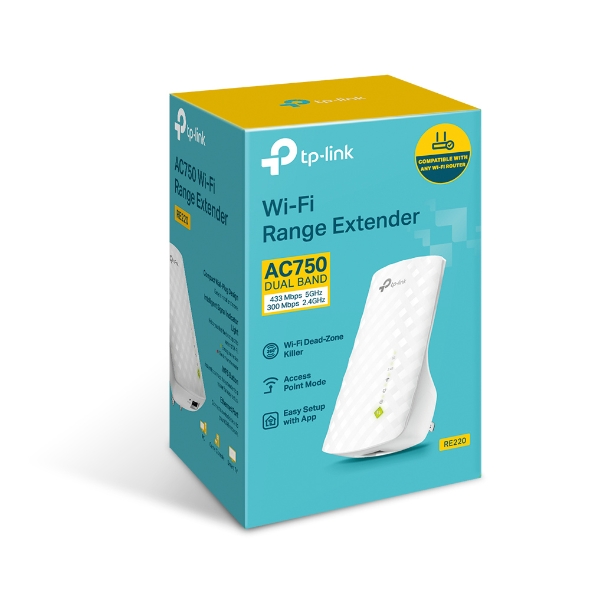 RE220 AC750 WiFi Range Extender TPLink