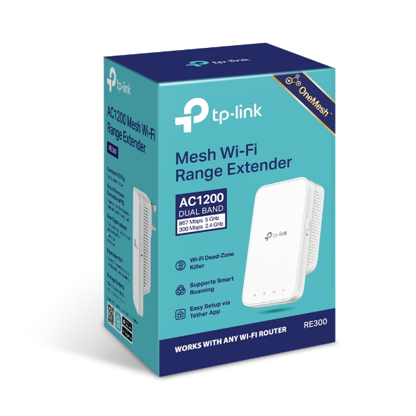 RE330, Range Extender OneMesh Wi-Fi AC1200