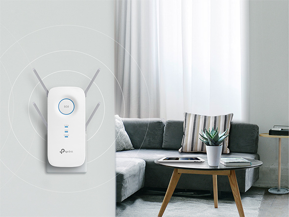 TP-Link AC2600 MU-MIMO (RE650) Repetidor dual de Wi-Fi Range, con puerto  Gigabit Ethernet. Aumenta la señal Wi-Fi para dispositivos Smart Home y