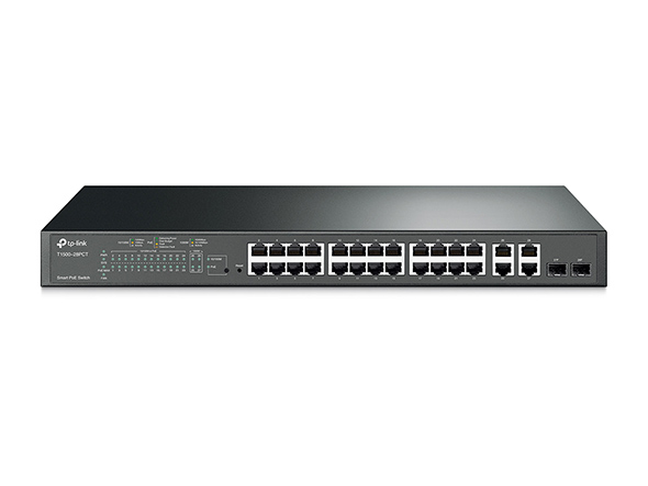 24-Port 10/100Mbps + 4-Port Gigabit Smart PoE+ Switch 1