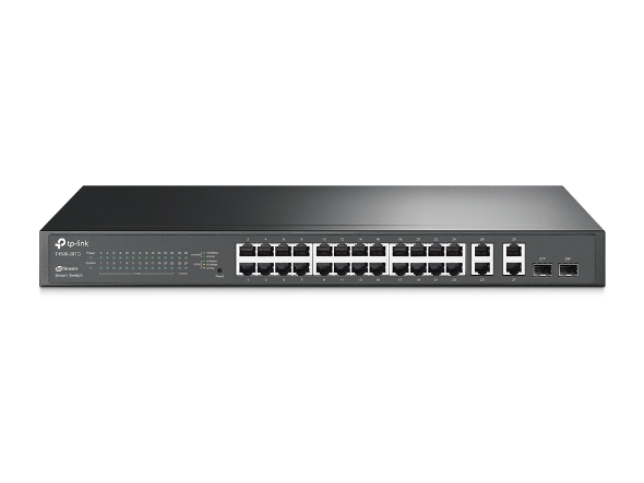 JetStream Switch Smart JetStream de 24 puertos 10/100Mbps y 4 Puertos Gigabit 1