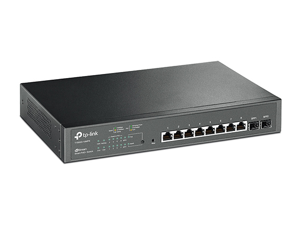 TP-Link JetStream 8-Port Gigabit Smart PoE+ Switch with 2 SFP Slots