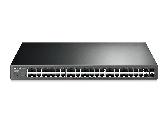 JetStream 48-Port Gigabit Smart PoE+ Switch with 4 SFP Slots 1