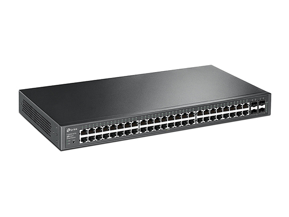 T1600G-52TS | JetStream 48-Port Gigabit Smart Switch with 4 SFP